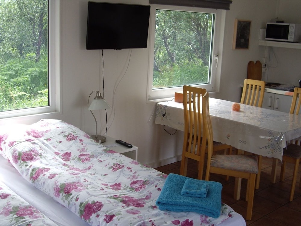 Bright family room at Lækjarkot